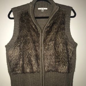 CAbi, Brown Alpaca and Wool Vest